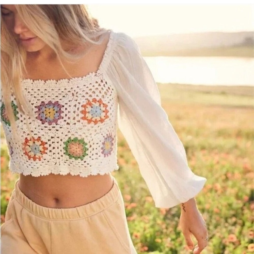 Cropped Crochet Top